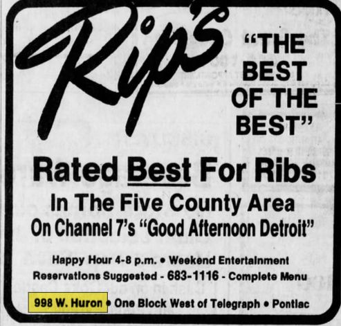 Heroes Bar-BQ & Brew (Rips BaRestaurant) - Aug 18 1983 Article